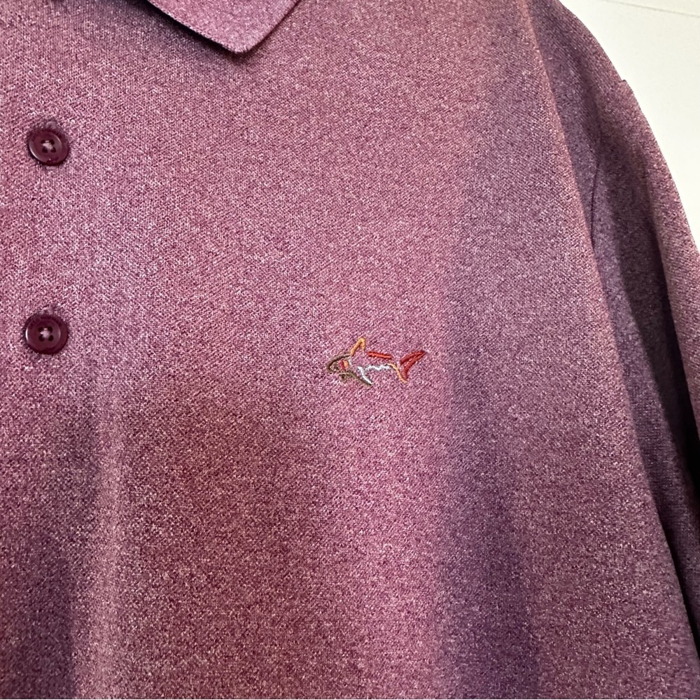 Greg Norman for Tasso Elba Five Iron PlayDry Polo Shirt Men’s Size L – Purple - Picture 3 of 10